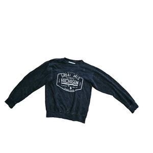 Unisex U.S. VINTAGE Michigan Distressed Sweatshirt Small‎